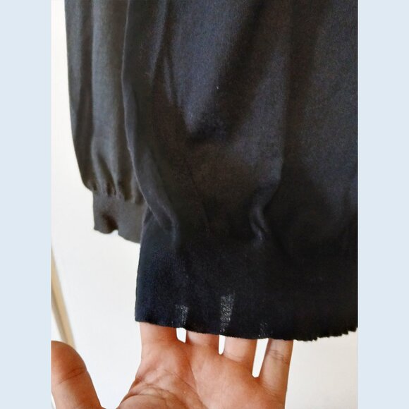 PRADA - Cashmere silk navy sweater - Sz 54 (fits M) - Picture 5 of 7